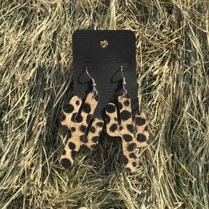Leopard Cactus Earrings!🤎🐆🌵